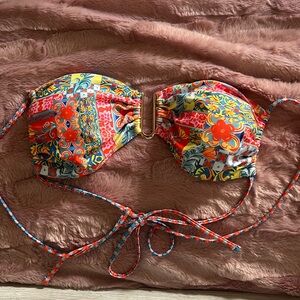 Colorful Bikini Top- Gold